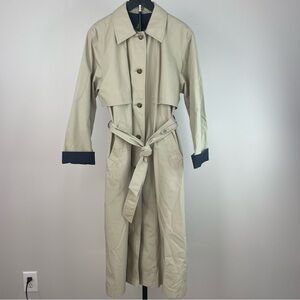 Women's Misty Harbor Vintage Beige Trench Coat Size 8